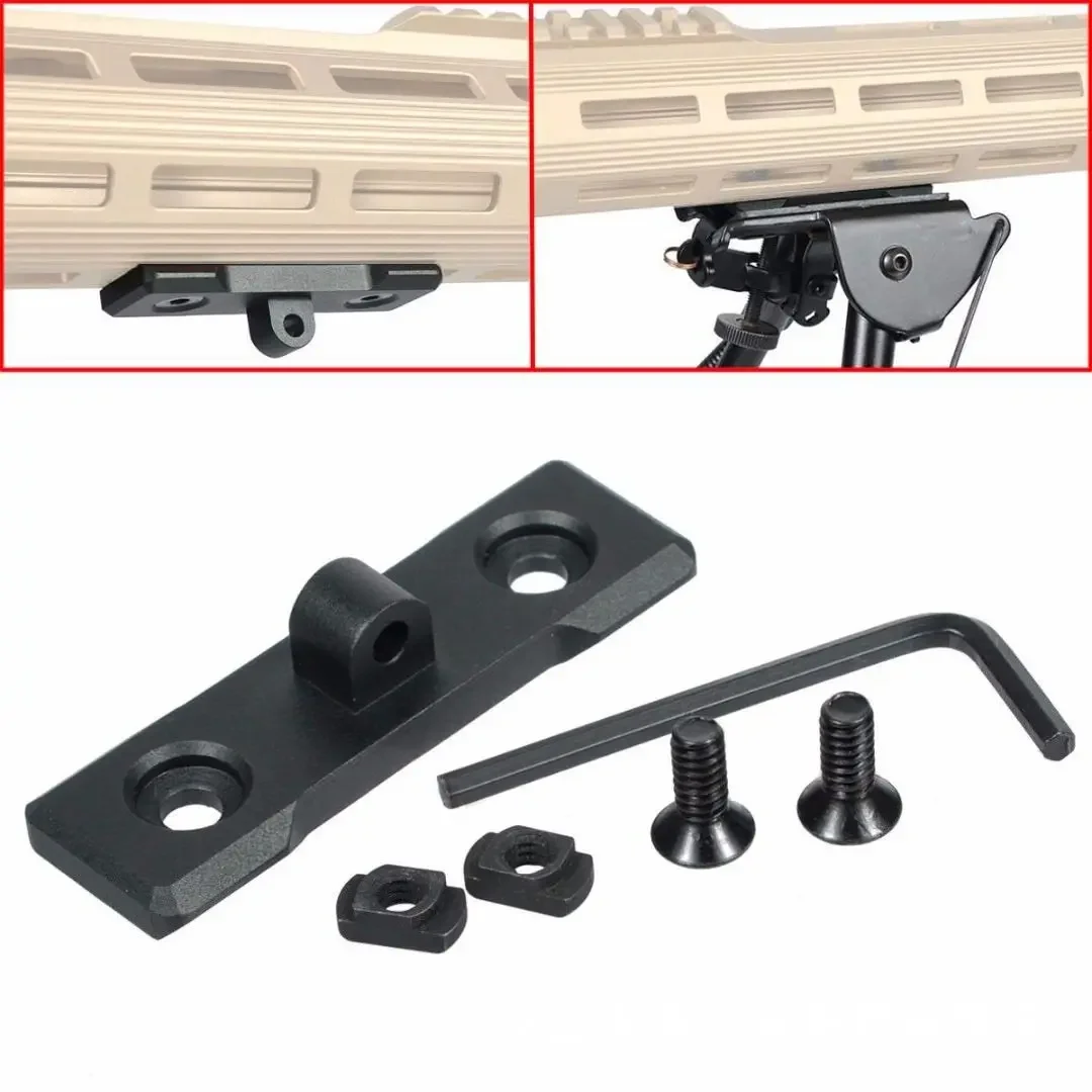 Bipod Rifle Mount - M-LOK Keymod Bipod Mount Handguard Adapter