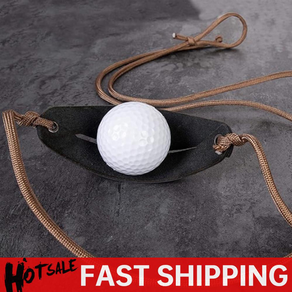 Outdoor Hunting Launcher - Handgemaakte lederen herder sling ouderwetse katapult