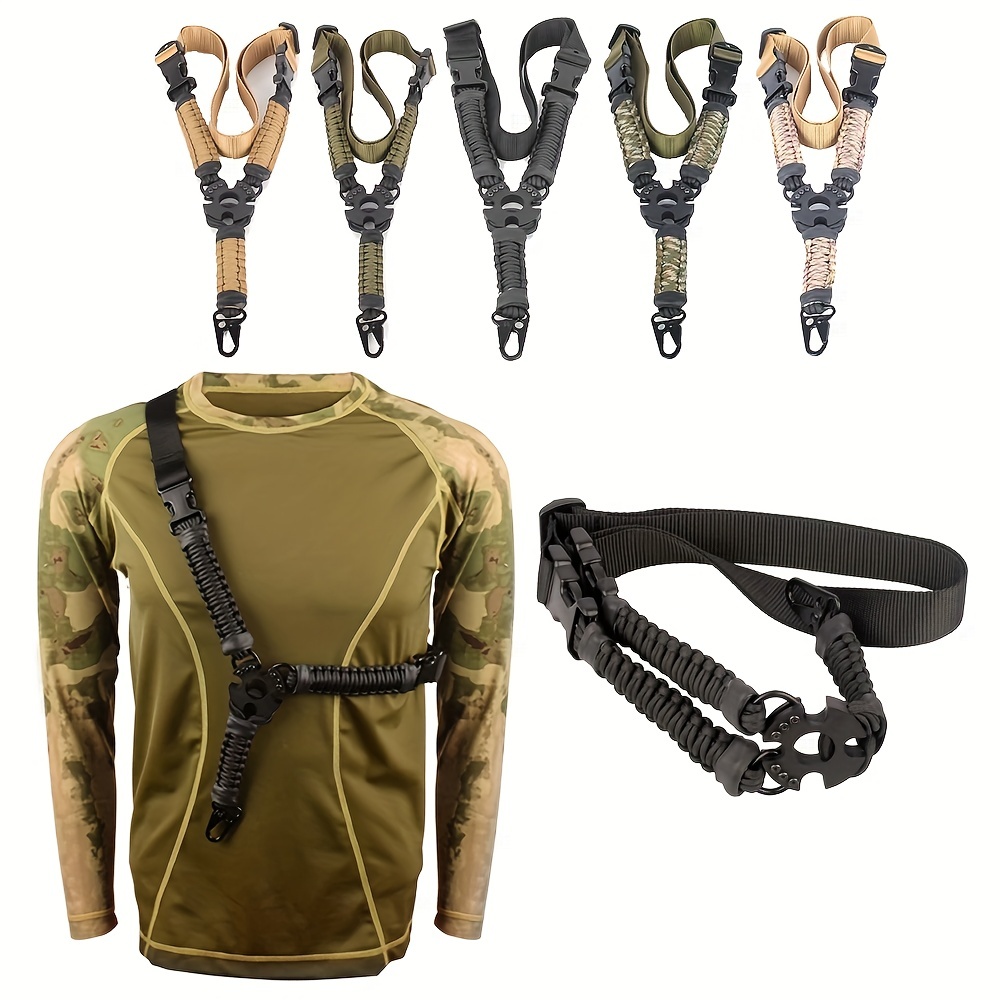 Outdoor Hunting Rifle - 3-Punts Bungee Tactiek Kanonnen Sling Airsoft