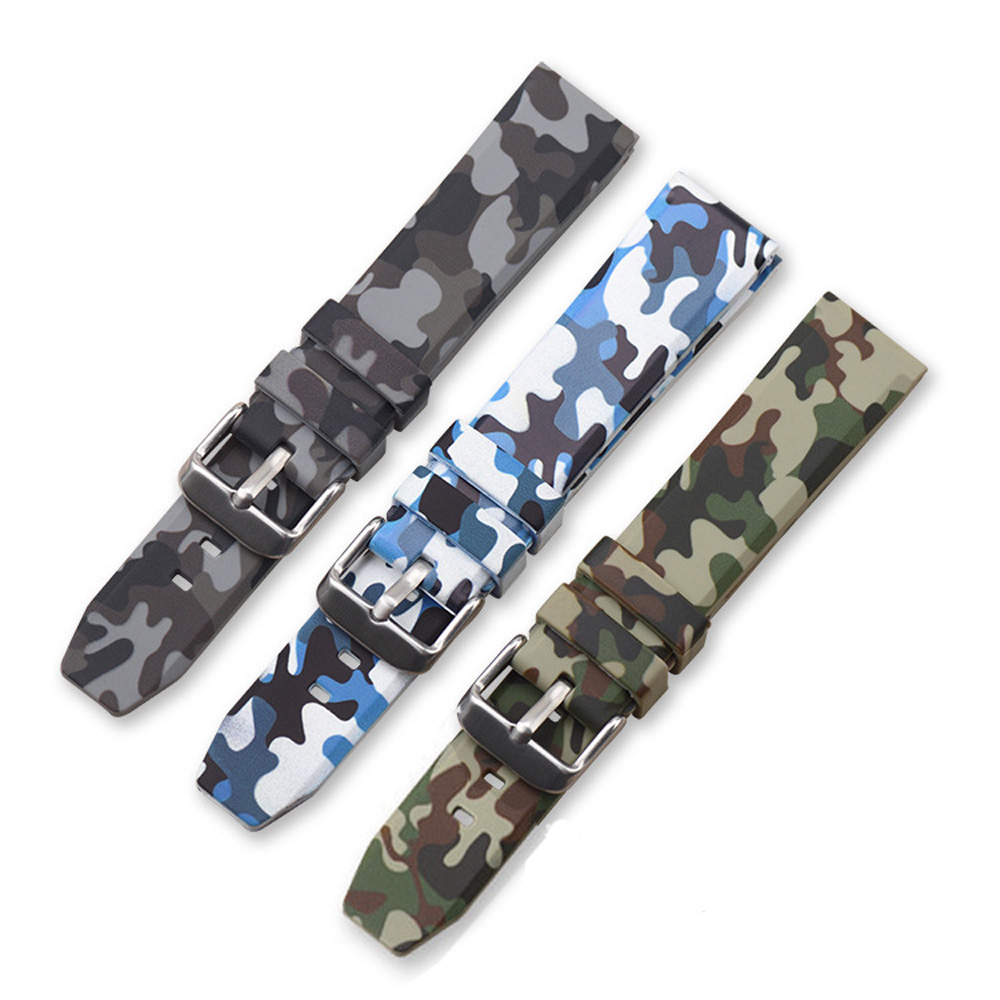 Hunting Outdoor Watch - Camouflage Siliconen Band Army Green Sneeuw