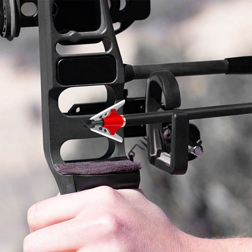 Hunting Bow Compound - 【VOORRAAD】6 stuks jacht-broadheads met 2 veergestuurde