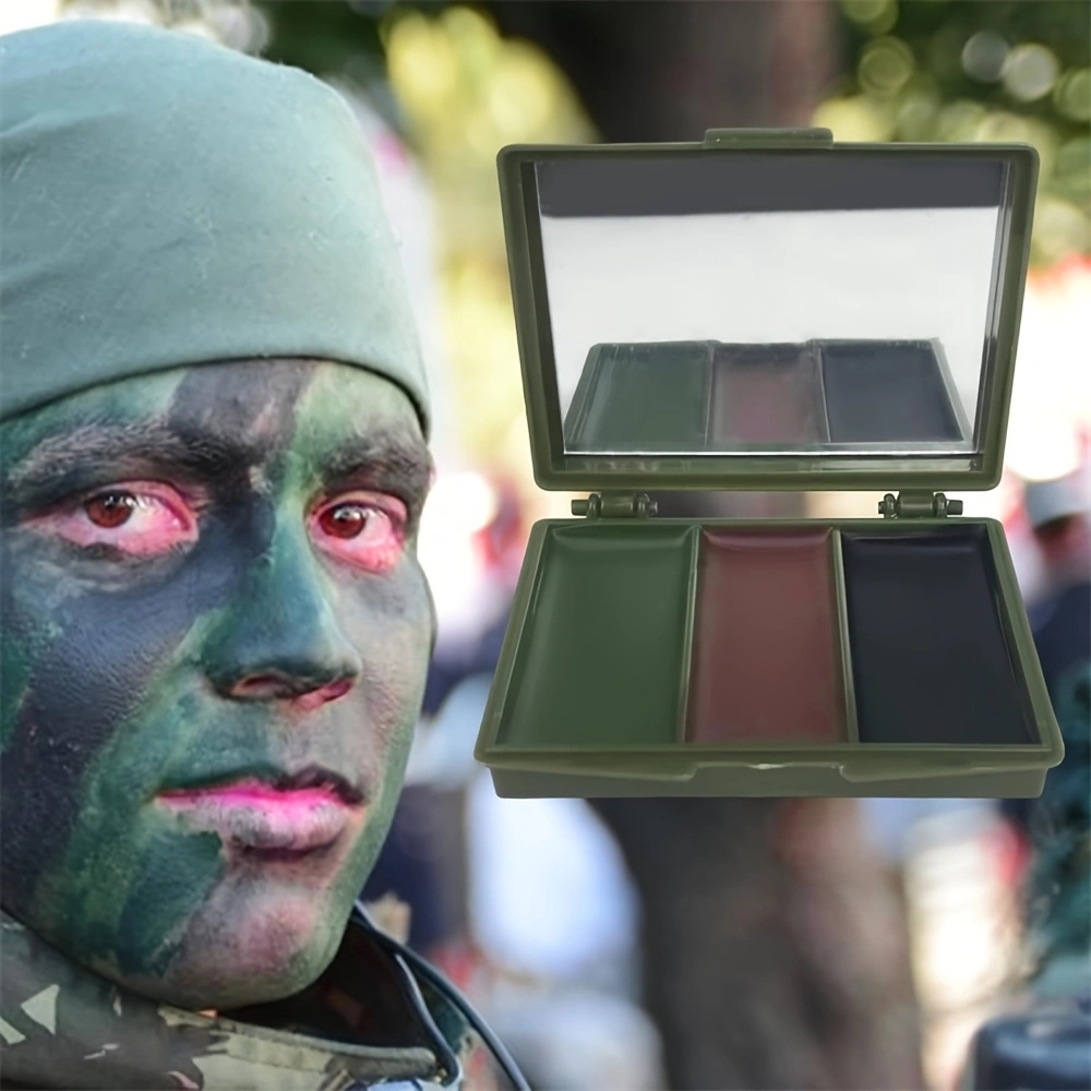 Camo Face Paint - Driekleurige camouflage gezichtsschilderset - Tactische outdoor