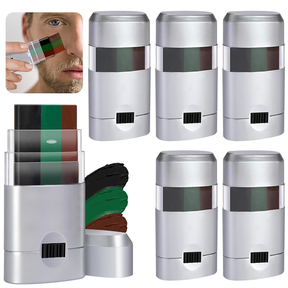 Camo Face Paint - 6 stuks Camo Gezichtsverf 3 Kleur