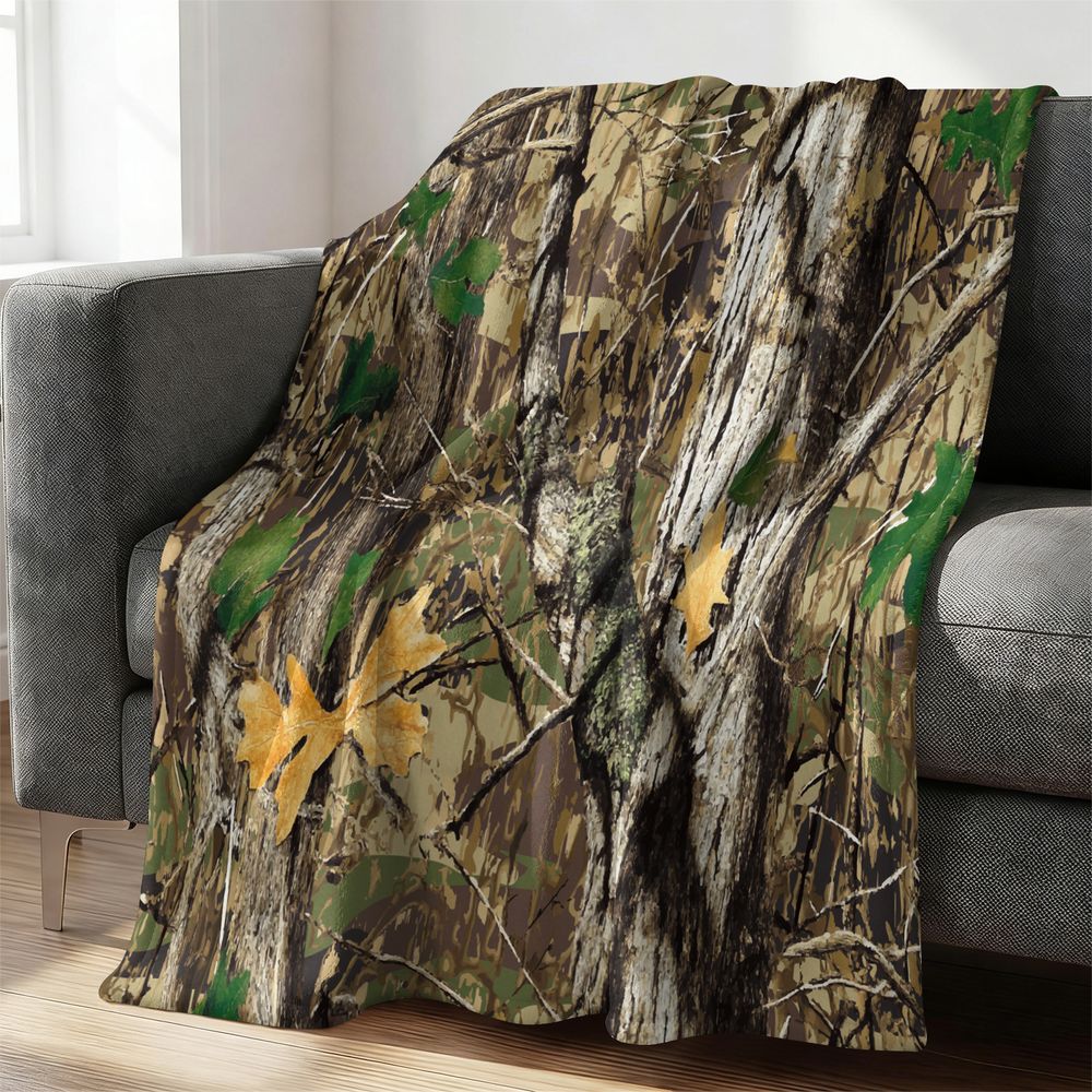 Hunting Outdoor Rug - Bos Camouflage Flanellen Deken Zacht Gooi
