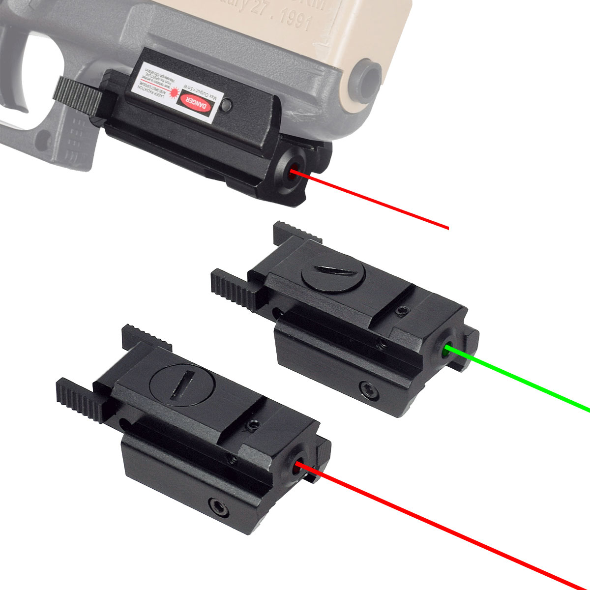 Outdoor Hunting Lab - Tactische Rood Groen Dot Laser Sight