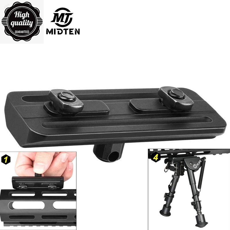 Bipod Rifle Mount - Midten Fit M Lok 6 9