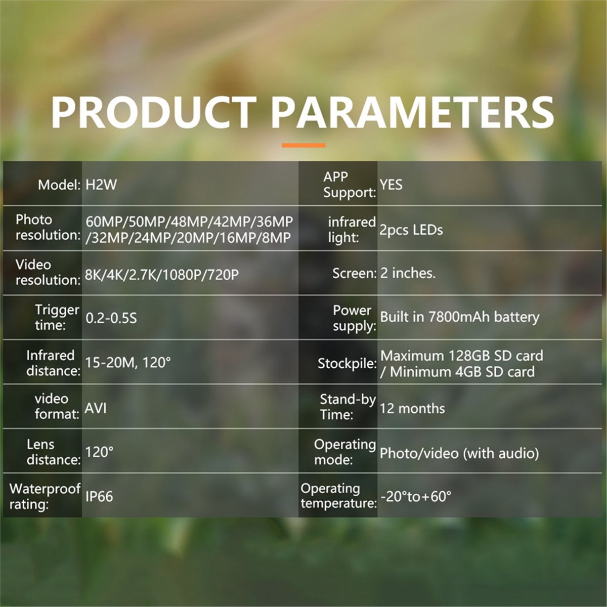 AS62 8K Jachtcamera HD Wildlif - Hunting Outdoor Rug recensie en prijs
