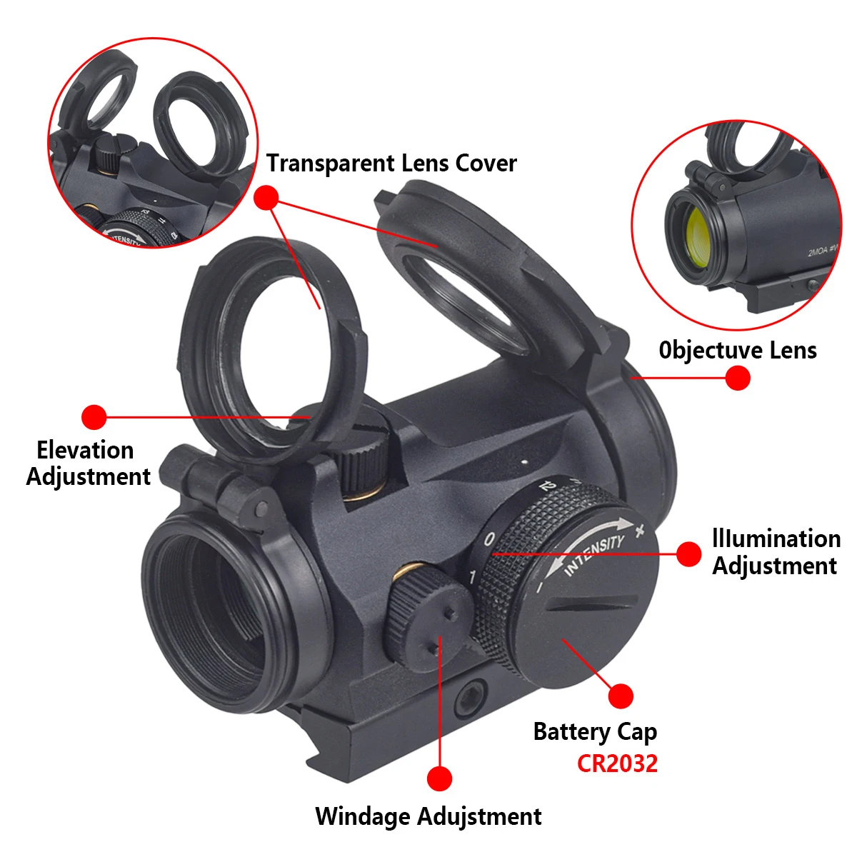 Tactische T01/02 2MOA Red Dot  - Outdoor Hunting Lab recensie en prijs