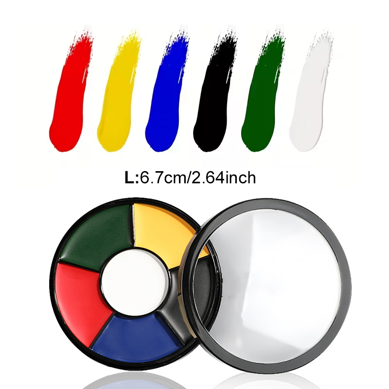 6 Kleuren Olieachtige Gezichts - Camo Face Paint recensie en prijs