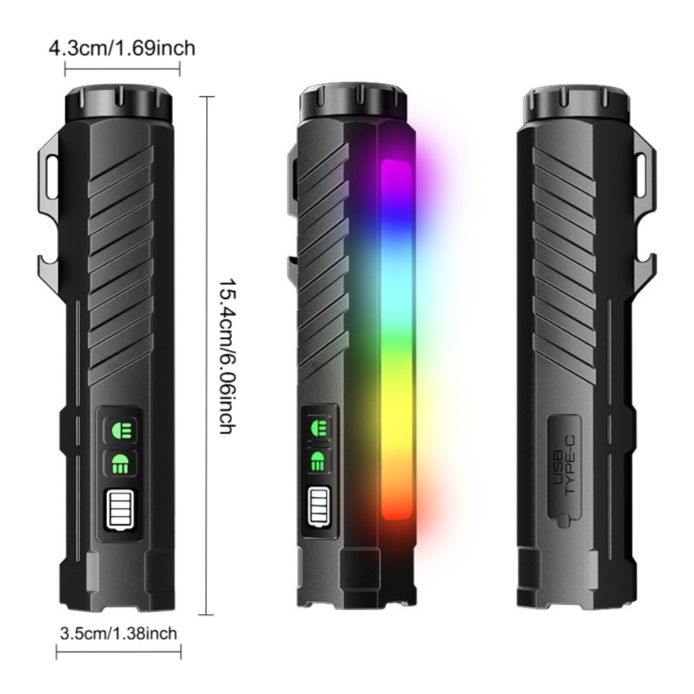 Tactische zaklamp Type-c Oplaa - Tactical Flashlight Rechargeable recensie en prijs