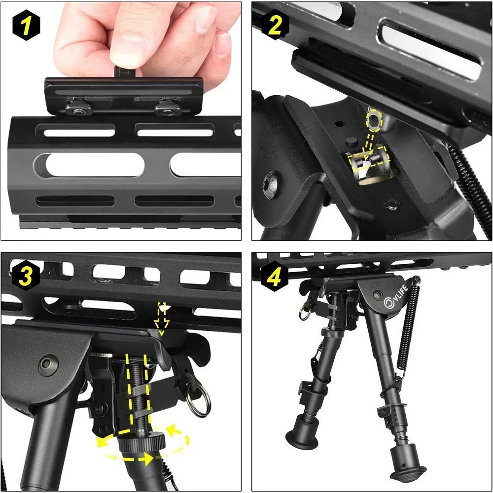 Tactische M-lok Mount Handguar - Bipod Rifle Mount recensie en prijs