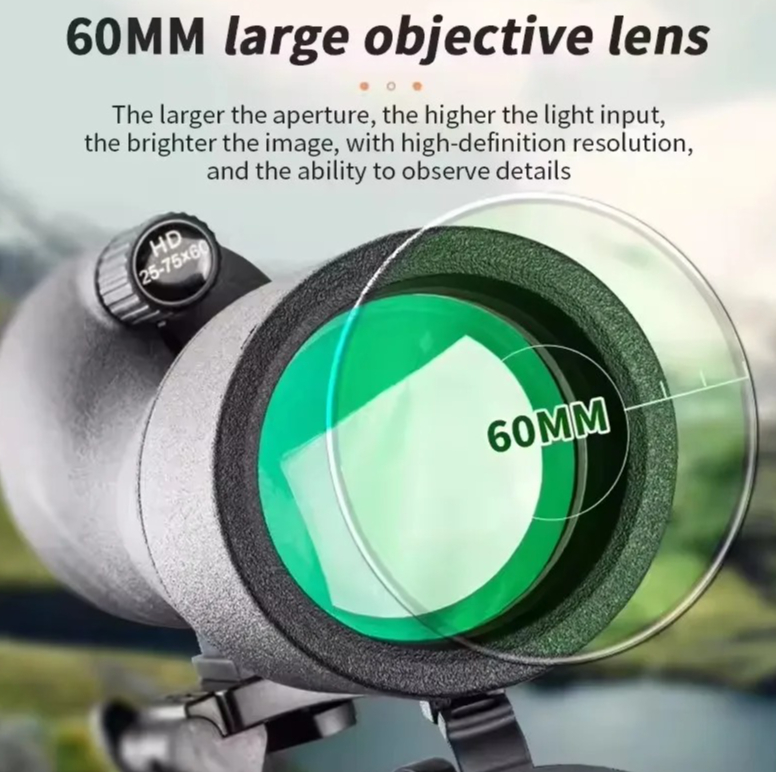 25-75x60 HD Spotting Scope Zoo - Hunting Outdoor Watch recensie en prijs