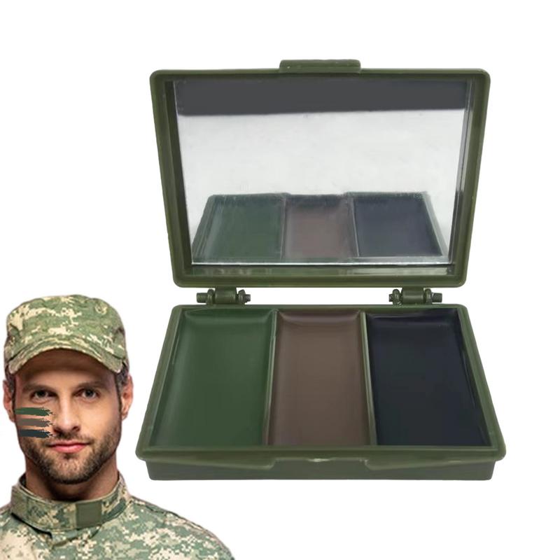 3-kleuren legerfans CS schiete - Camo Face Paint recensie en prijs
