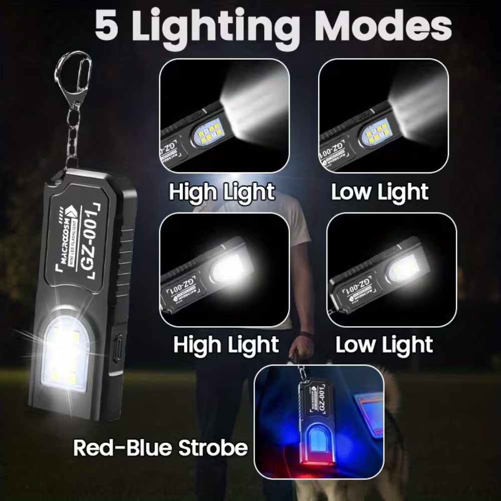 Mini COB LED-sleutelhangerzakl - Tactical Flashlight Rechargeable recensie en prijs
